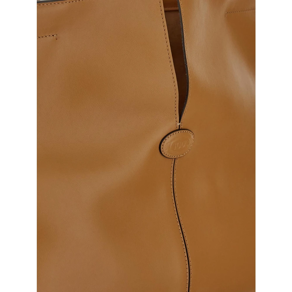 TOD'S Leren Folio Tas Brown Dames