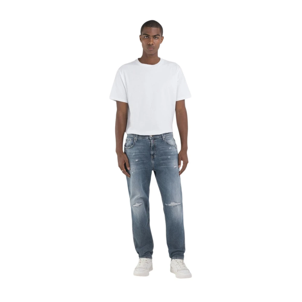 Replay Klassieke Straight Fit Denim Jeans Blue Heren