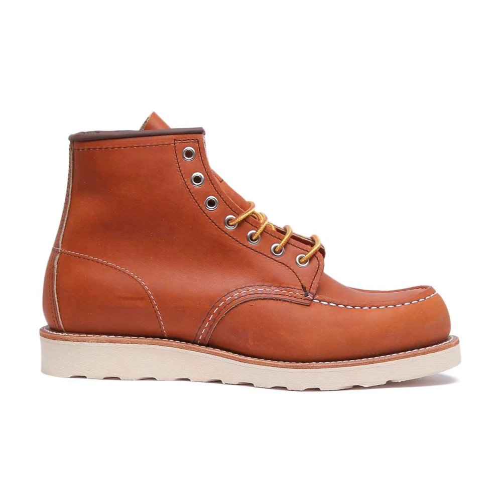 Red Wing Shoes Orange Moc Toe - Male - Lace-Up Boots - 7 Uk - Shoes