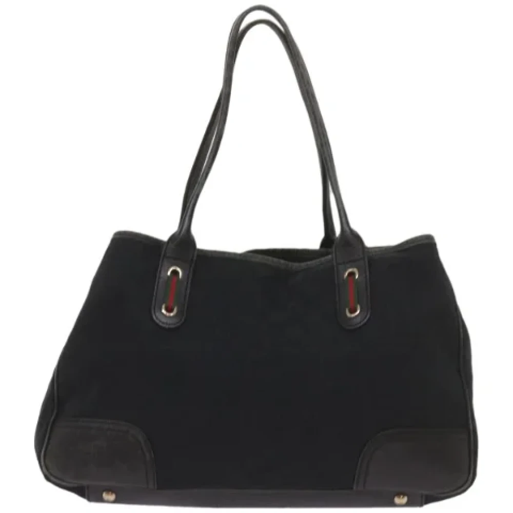 Gucci Vintage Pre-owned Leather totes Black Dames