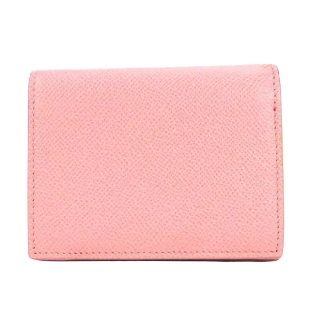 Salvatore Ferragamo Pre-owned Leather wallets Pink Dames