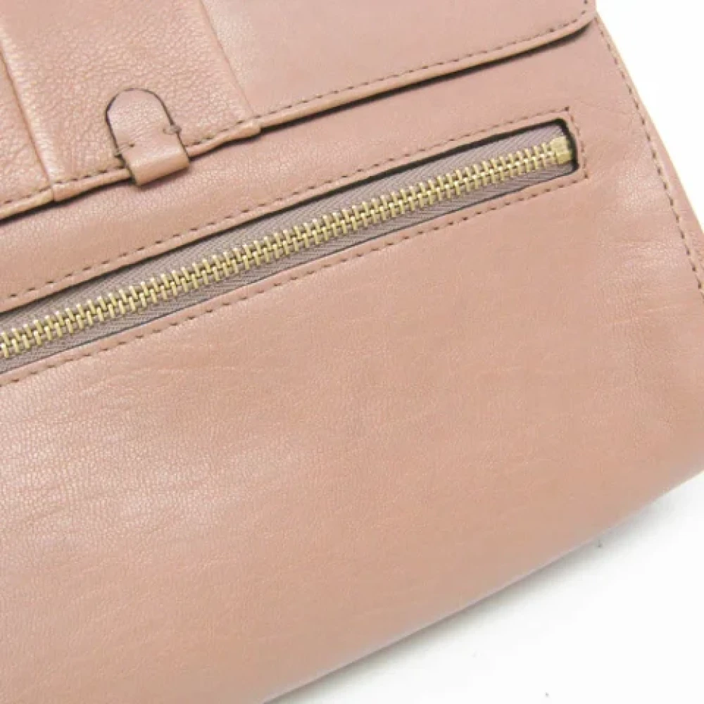 Chloé Pre-owned Leather crossbody-bags Pink Dames