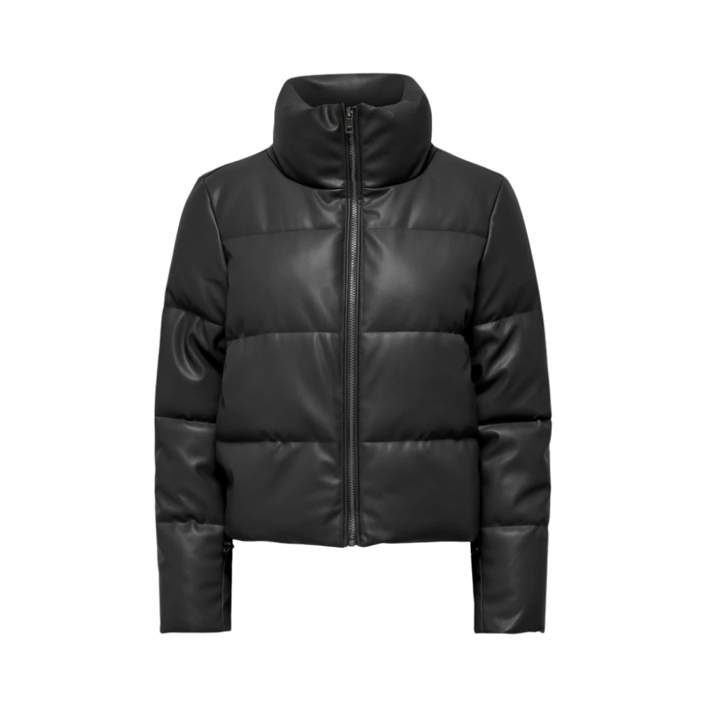 Only Elsie Leren Bomberjack Vrouwen Black Dames