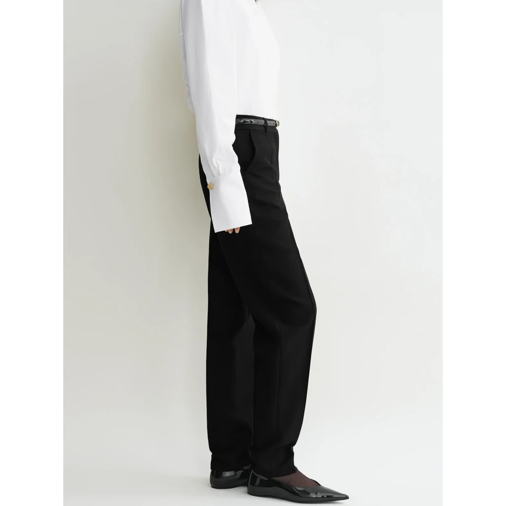 TotêMe Op maat gemaakte lage taille broek Black Dames