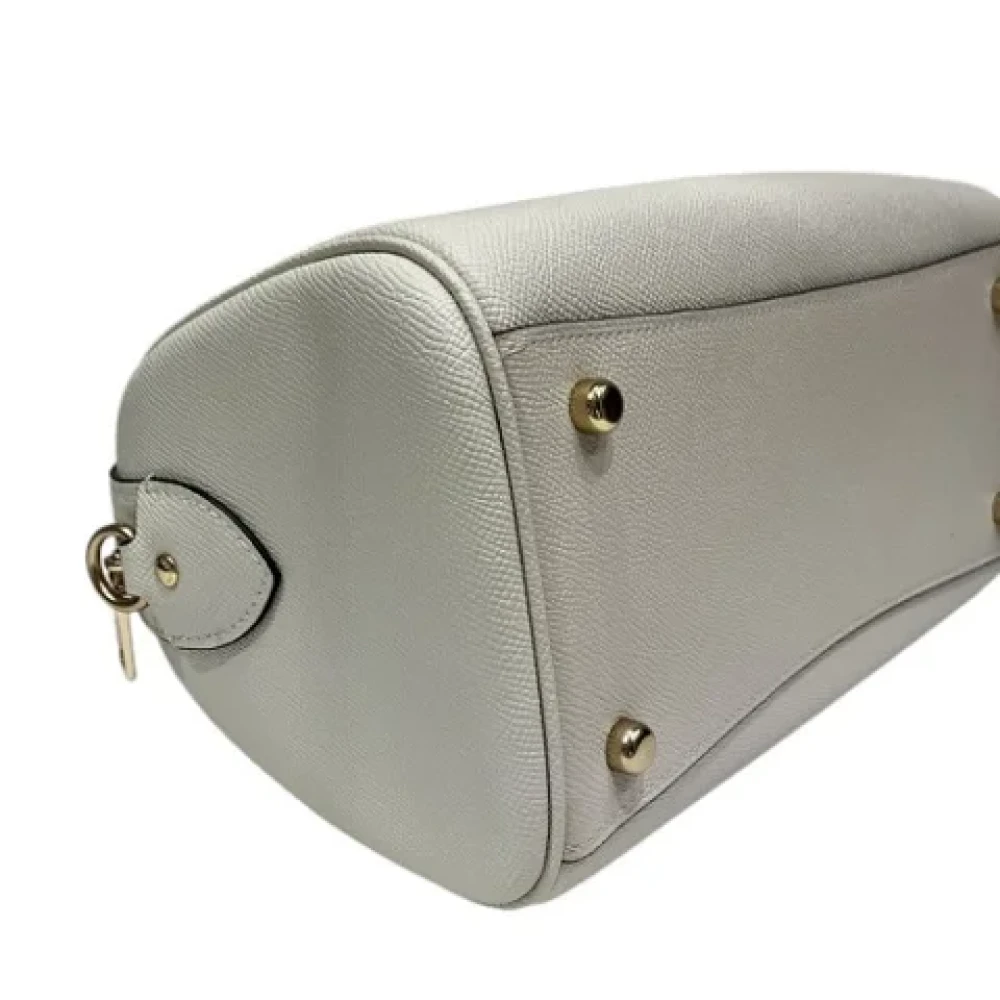 Coach Pre-owned Leather handbags White Dames