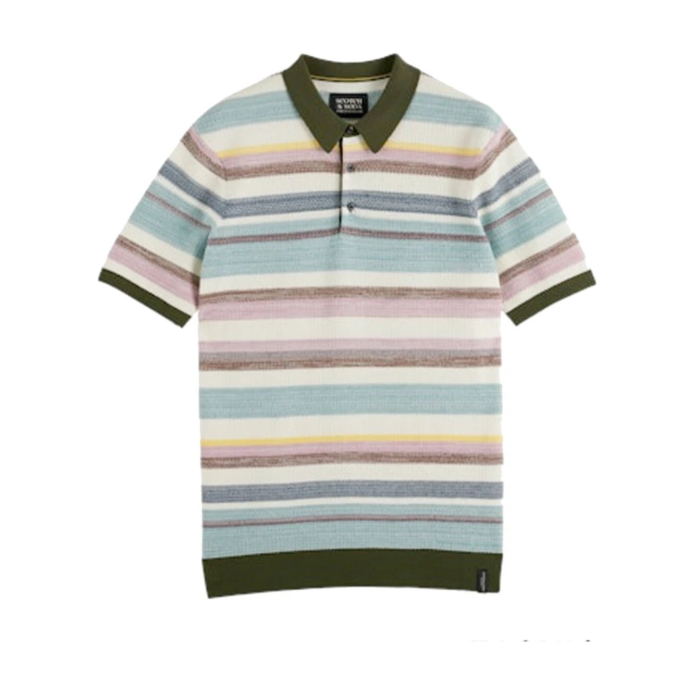 Scotch & Soda Gebreide Polo Sweatshirt Multicolor Heren