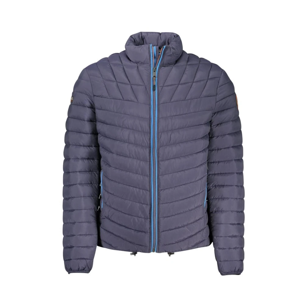 Napapijri Blauwe Polyamide Herenjas Blue Heren