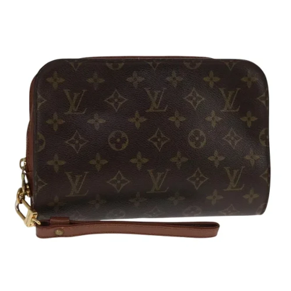 Louis Vuitton Vintage Pre-owned Canvas clutches Brown Dames