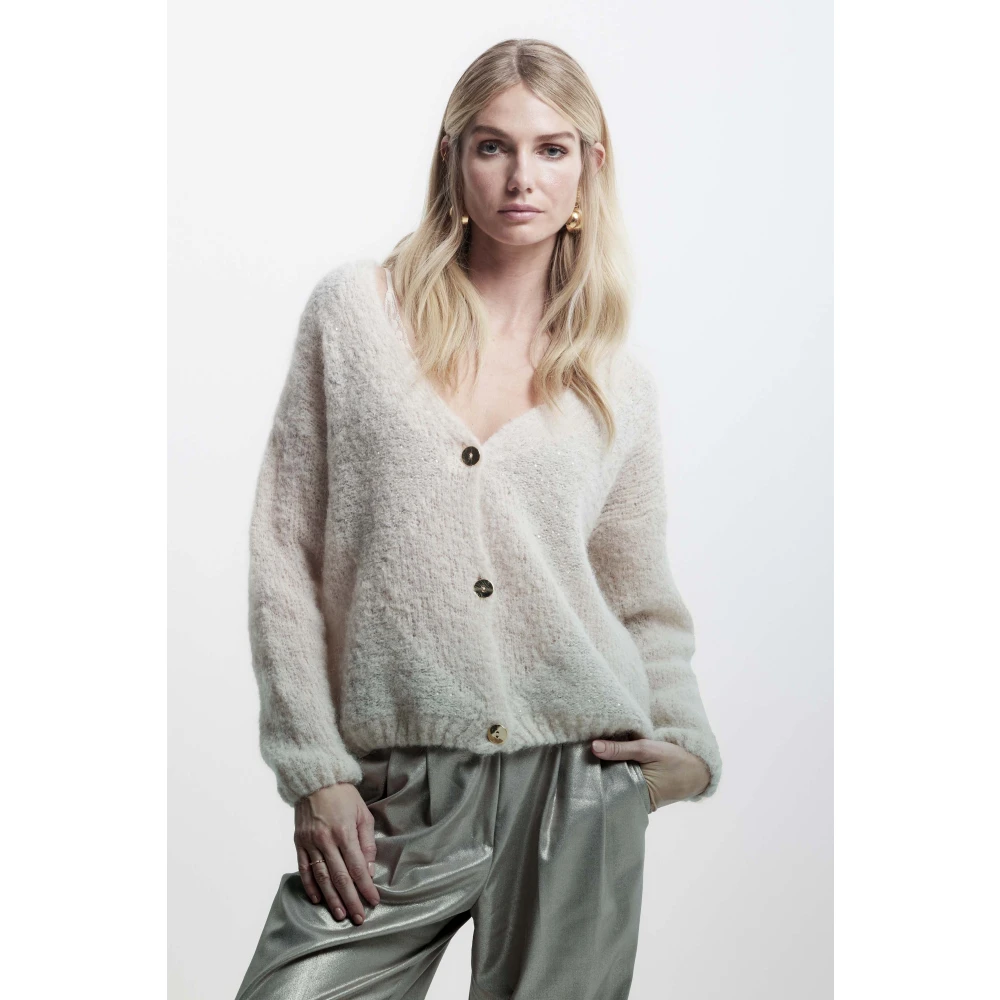 Kocca Diamantpatroon Damesvest Beige Dames