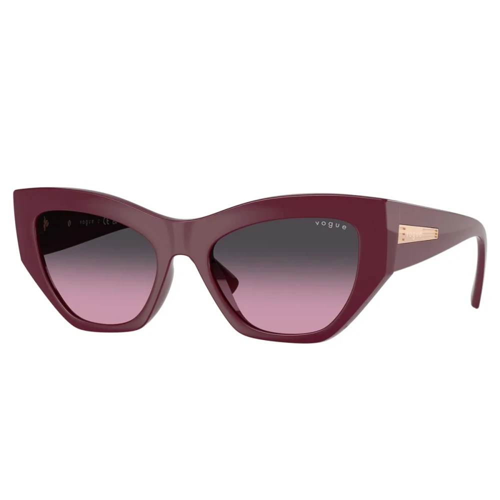 Vogue Unisex Red Sunglasses, 53 Mm, Cherry Sunglasses With Gray Lenses
