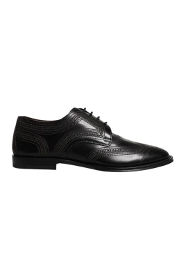 Stitched Leather Oxford Shoes