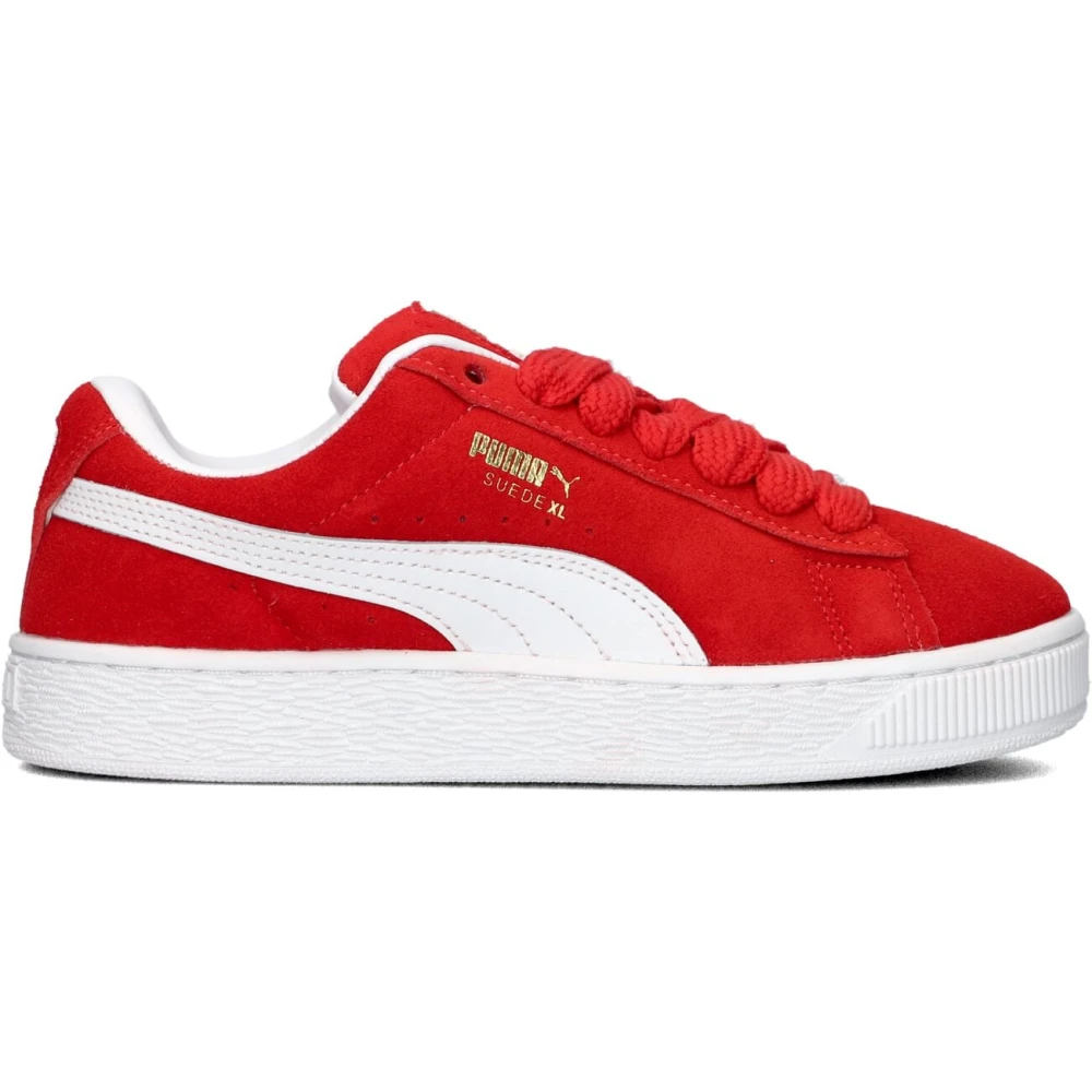 Puma Boys Red Suede Junior Adventure Trainers - Kids Sneakers - 31 Eu - Kids