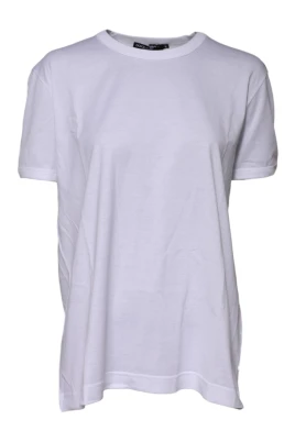 Vit Bomull Goodluck Crew Neck T-shirt
