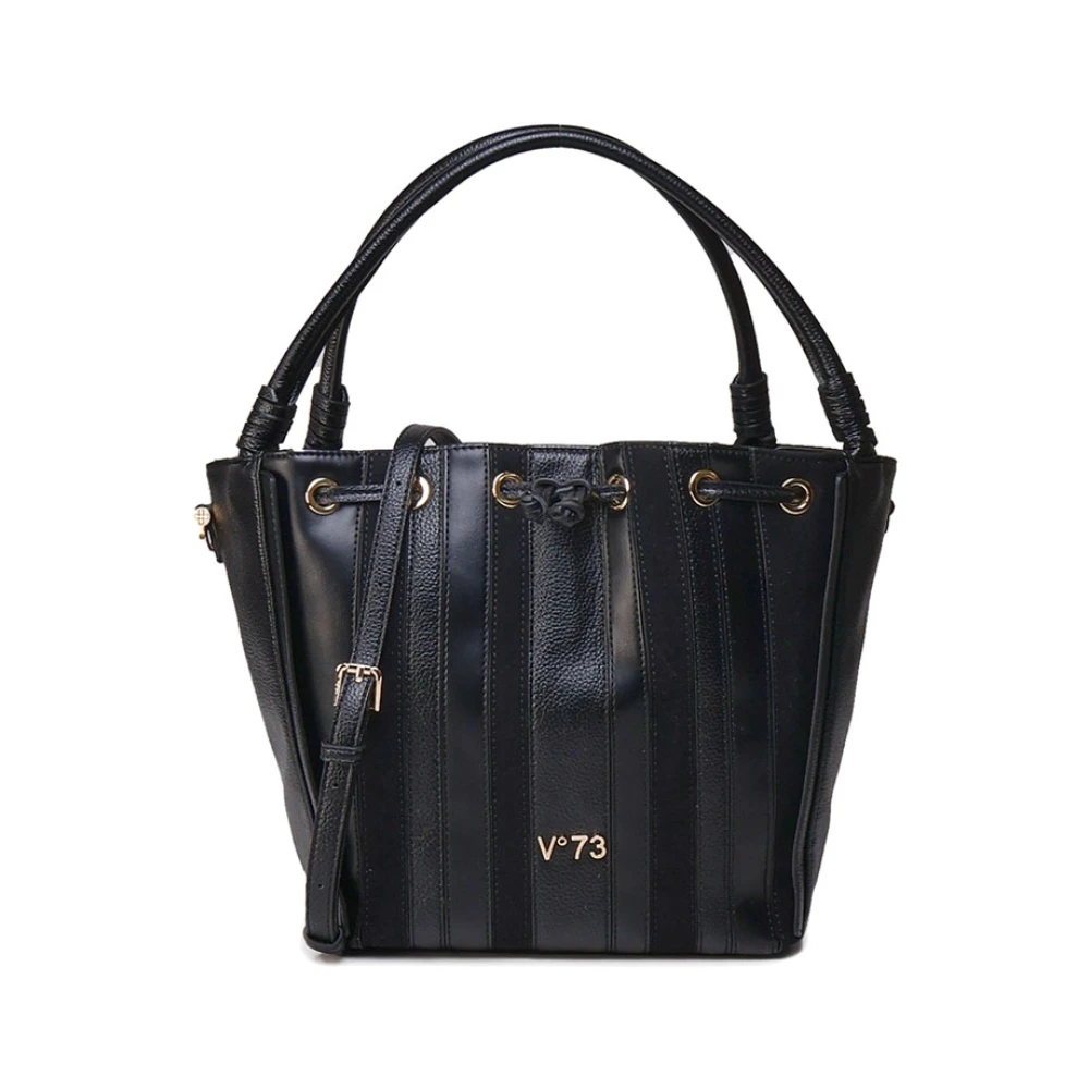 V73 Zwarte tassen met magnetische sluiting Black Dames