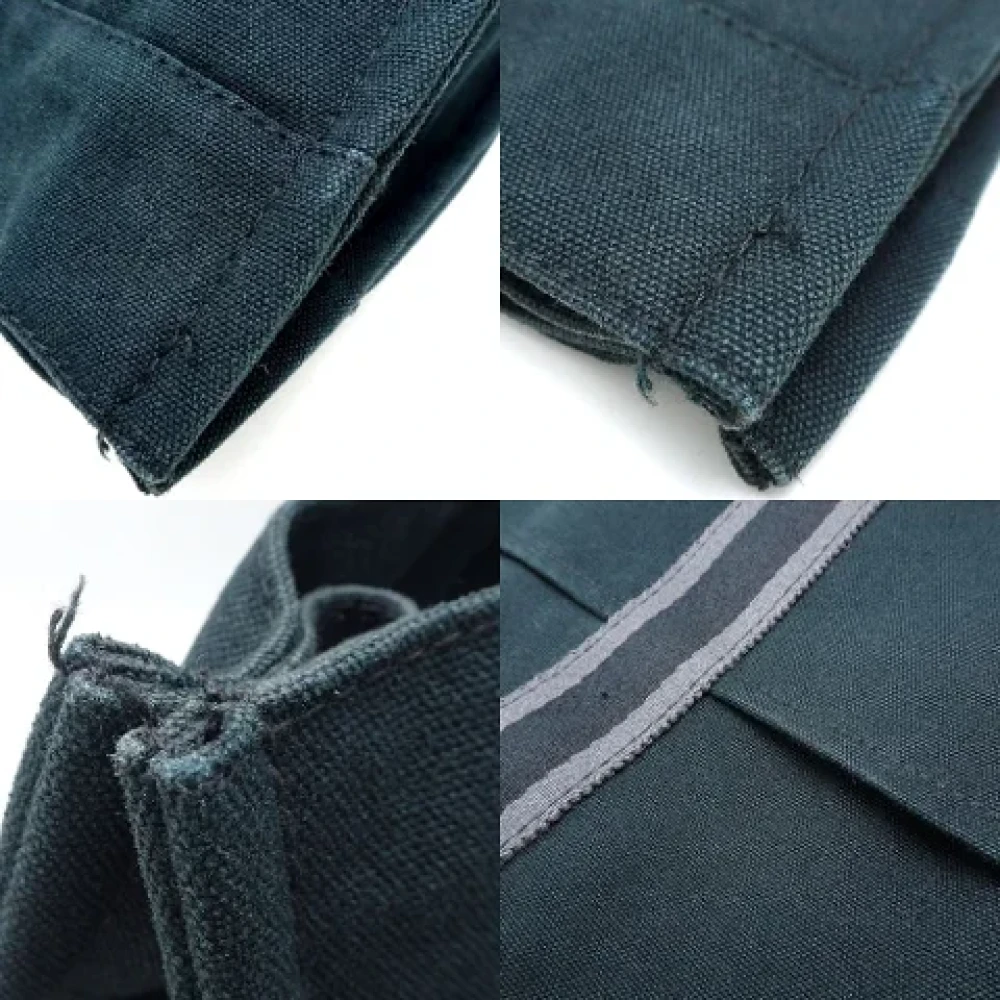 Hermès Vintage Pre-owned Canvas handbags Black Dames