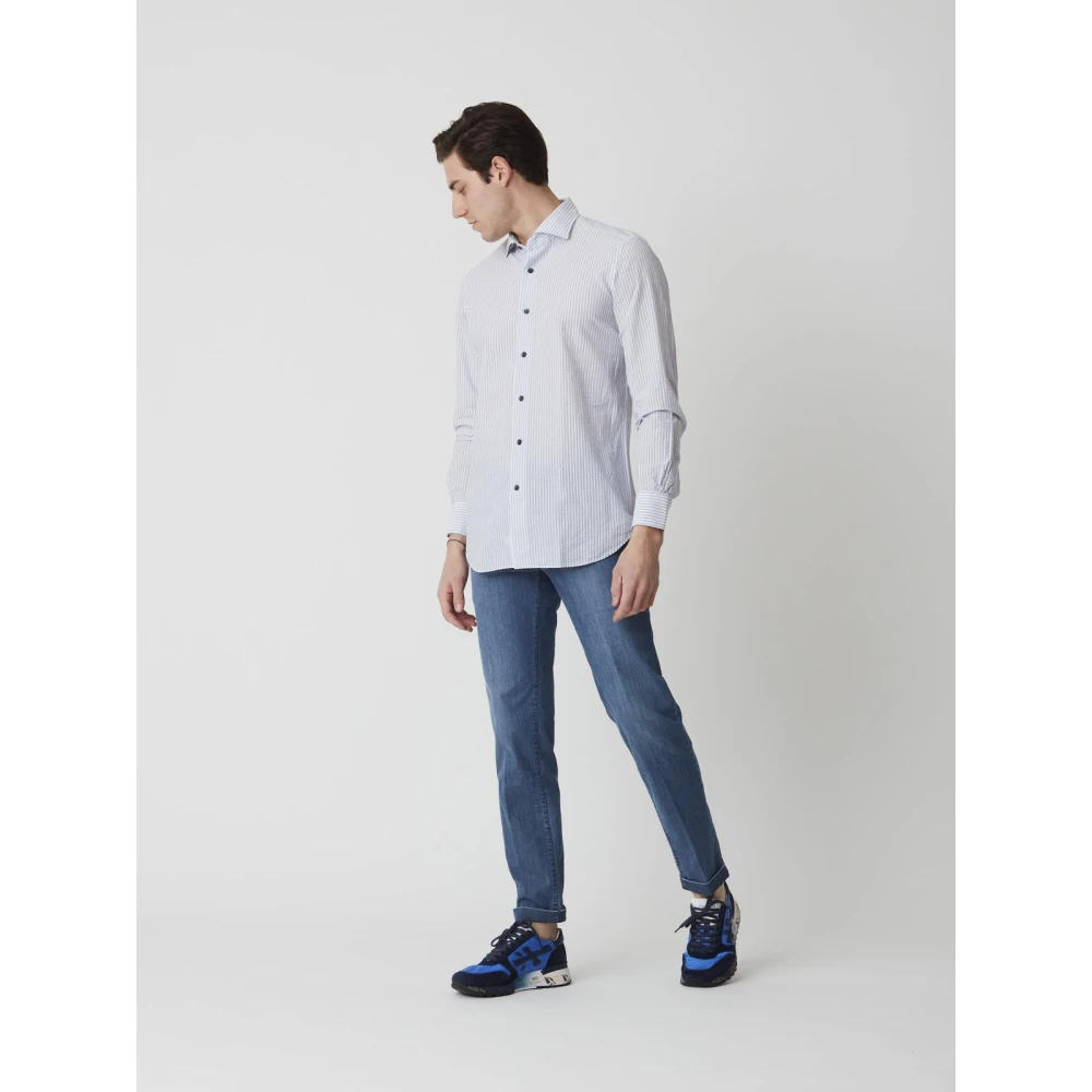 Mazzarelli Casual Shirts Multicolor Heren