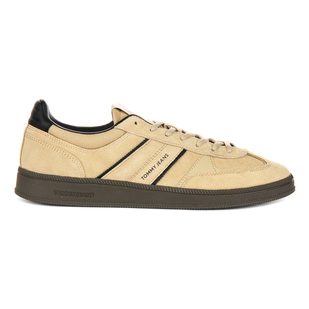 Tommy Jeans Men's Beige Sneakers, 8 Uk, Greenwich Suede Trainers