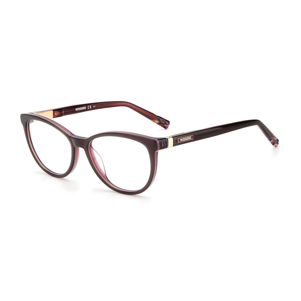 Missoni Women's Brown Glasses, One Size, Bicolor Acetate Frames With Flock Dial