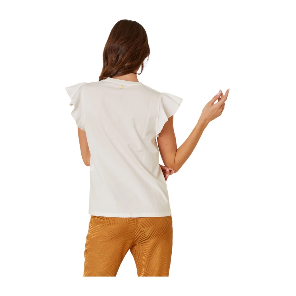 Manila Grace Stijlvolle Blouse voor Vrouwen White Dames