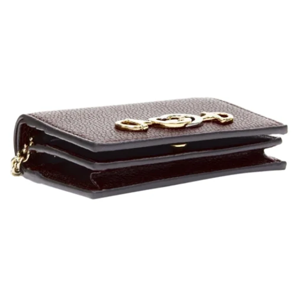 Gucci Zumi Bi-Fold Wallet on Chain Red Dames