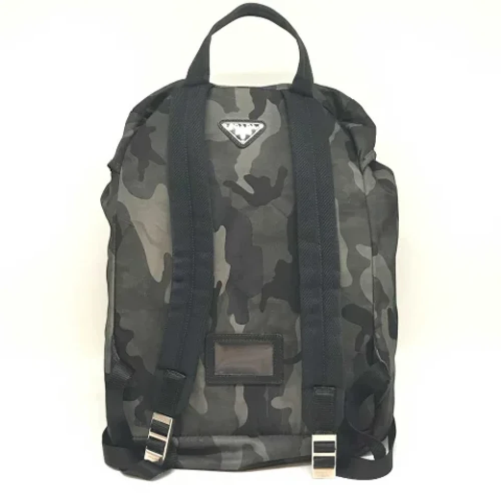 Prada Vintage Pre-owned Canvas backpacks Green Dames