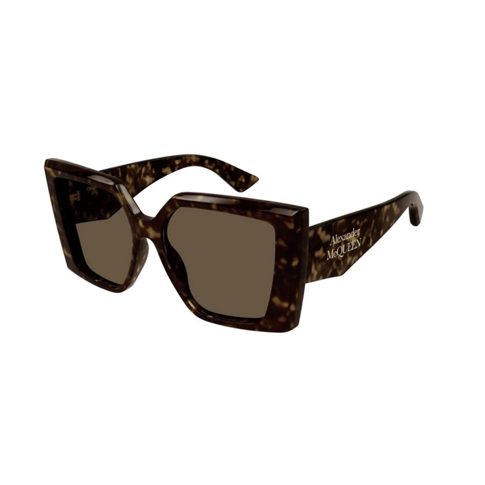 Alexander Mcqueen Women's Brown Sunglasses, 56 Mm, Square Sunglasses
