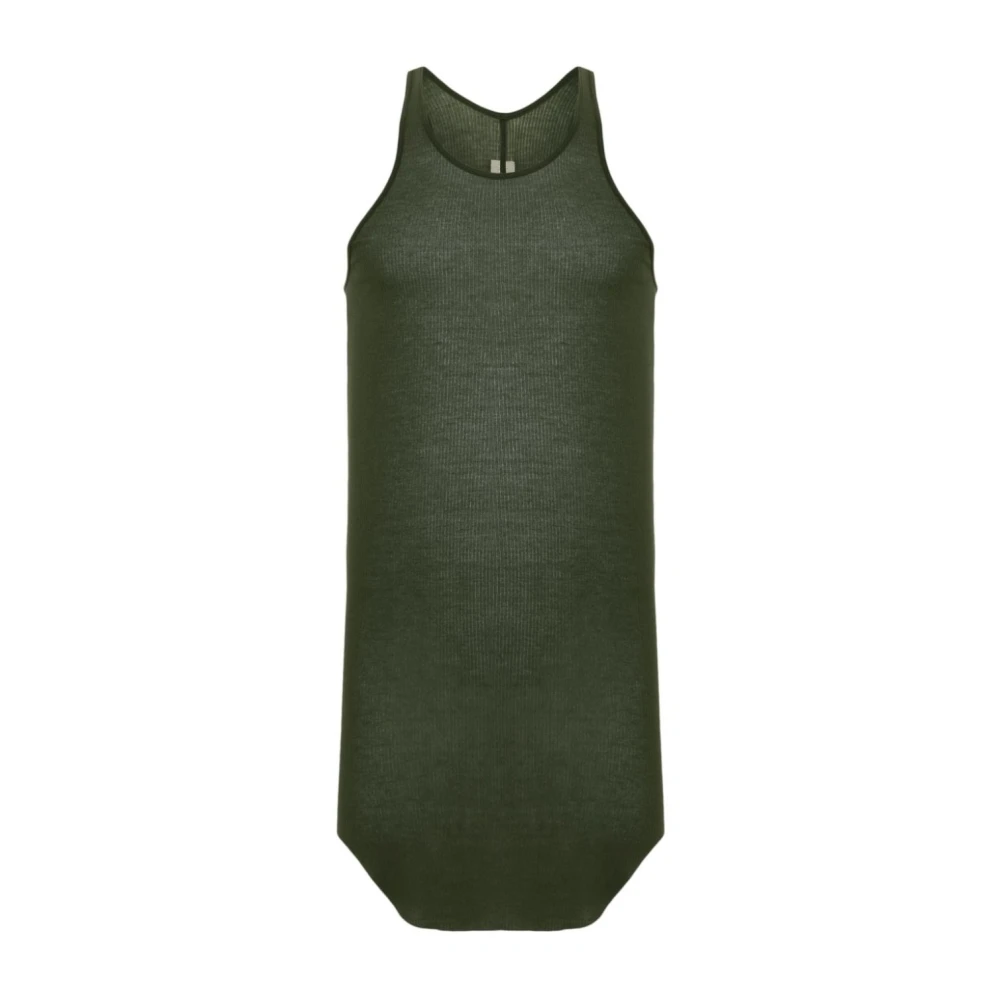 Rick Owens Basic Rib Tank 75 Forest Green Heren