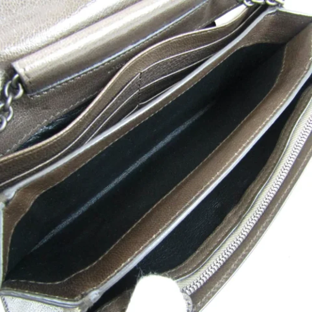 Bottega Veneta Vintage Pre-owned Leather wallets Green Dames