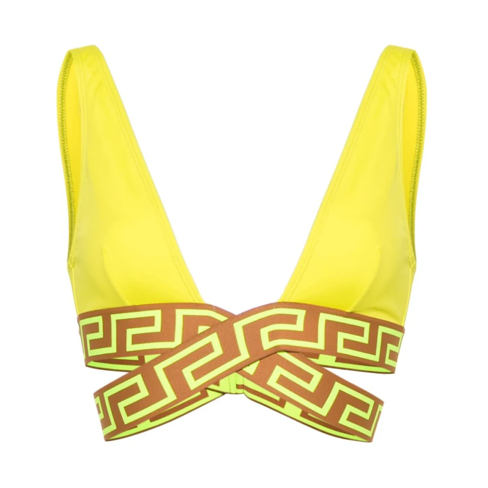 Versace Gele Sea Double Greca Bikini Yellow Dames