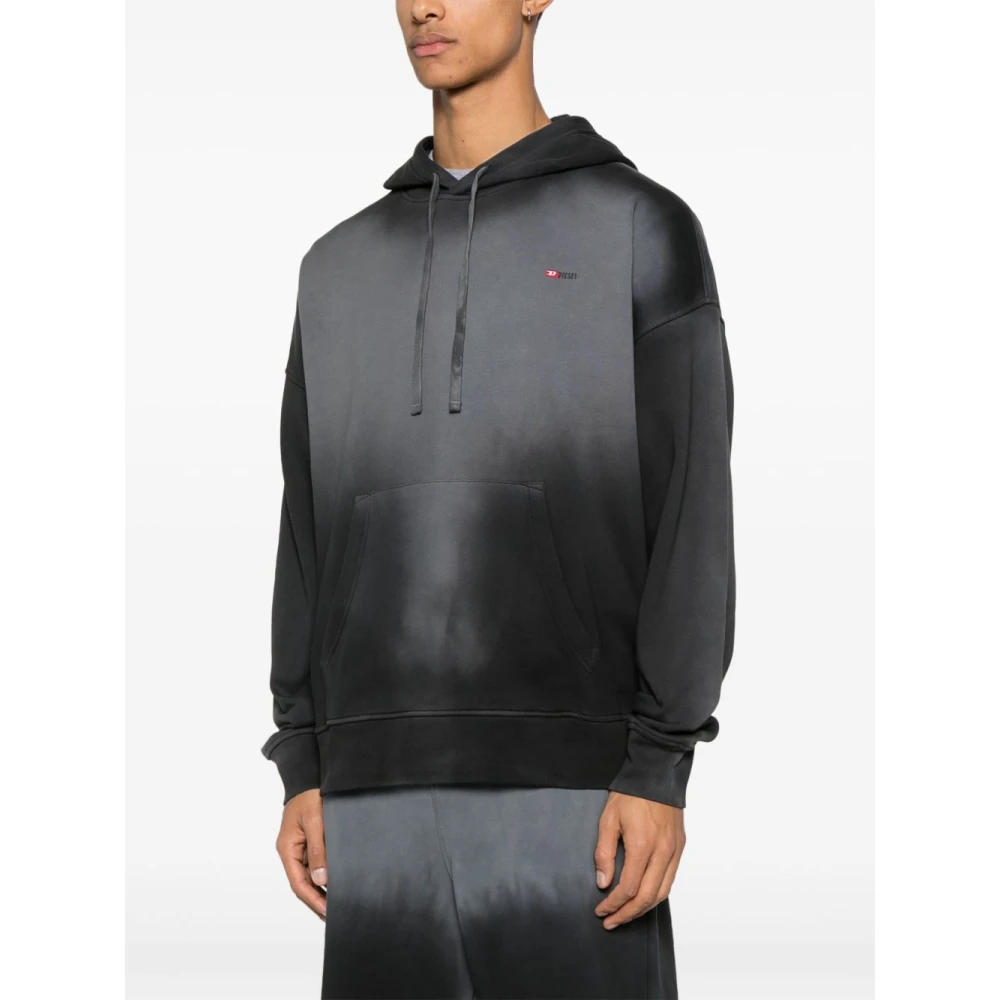 Diesel Zwarte Trui Moderne Stijl Casual Gelegenheid Black Heren