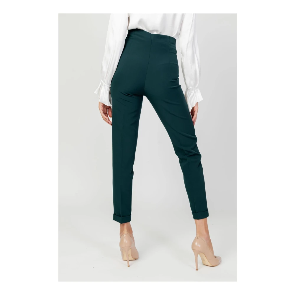 Sandro Ferrone Groene rits sluiting broek herfst winter Green Dames