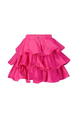 flared-skirt-with-solid-color-ruffles