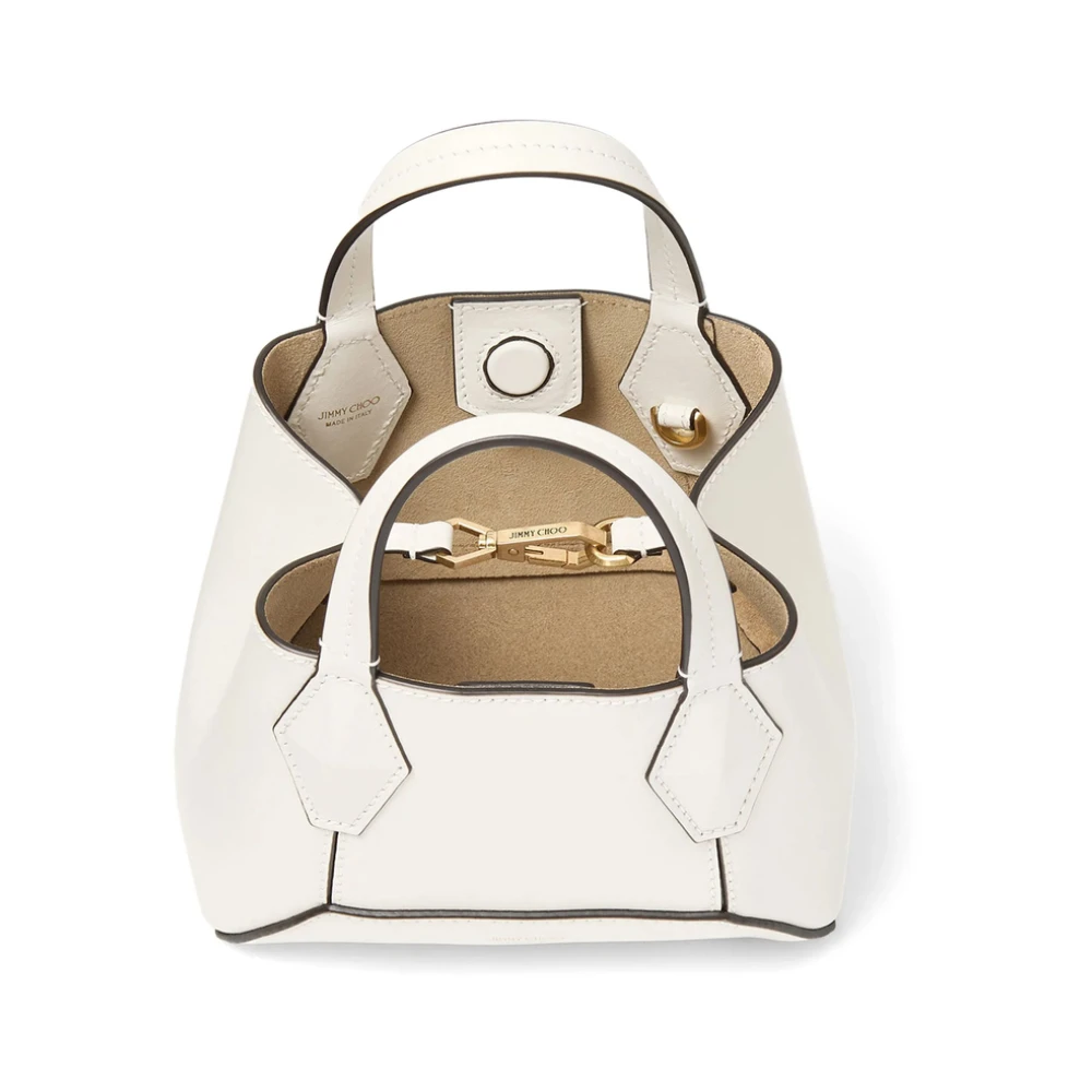 Jimmy Choo Witte Handtas met Magnetische Sluiting White Dames