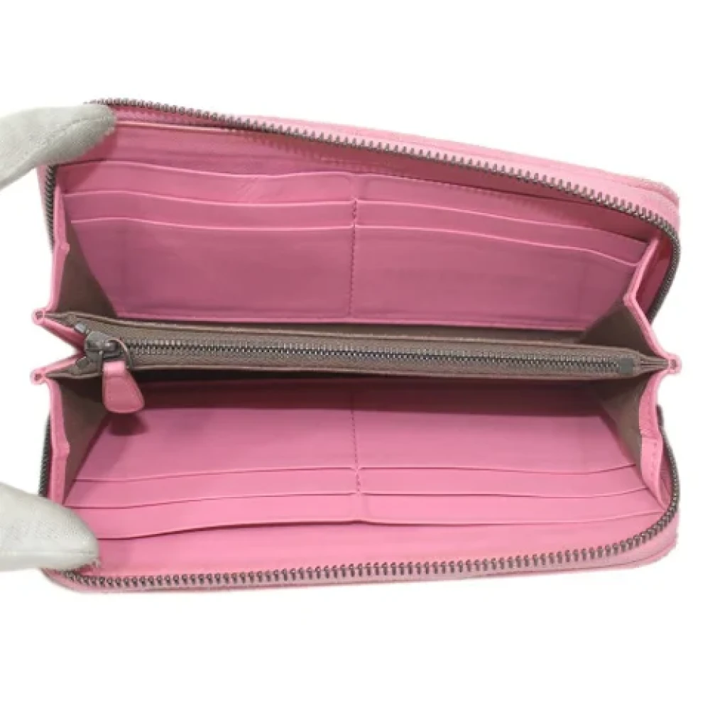 Bottega Veneta Vintage Pre-owned Fabric wallets Pink Dames