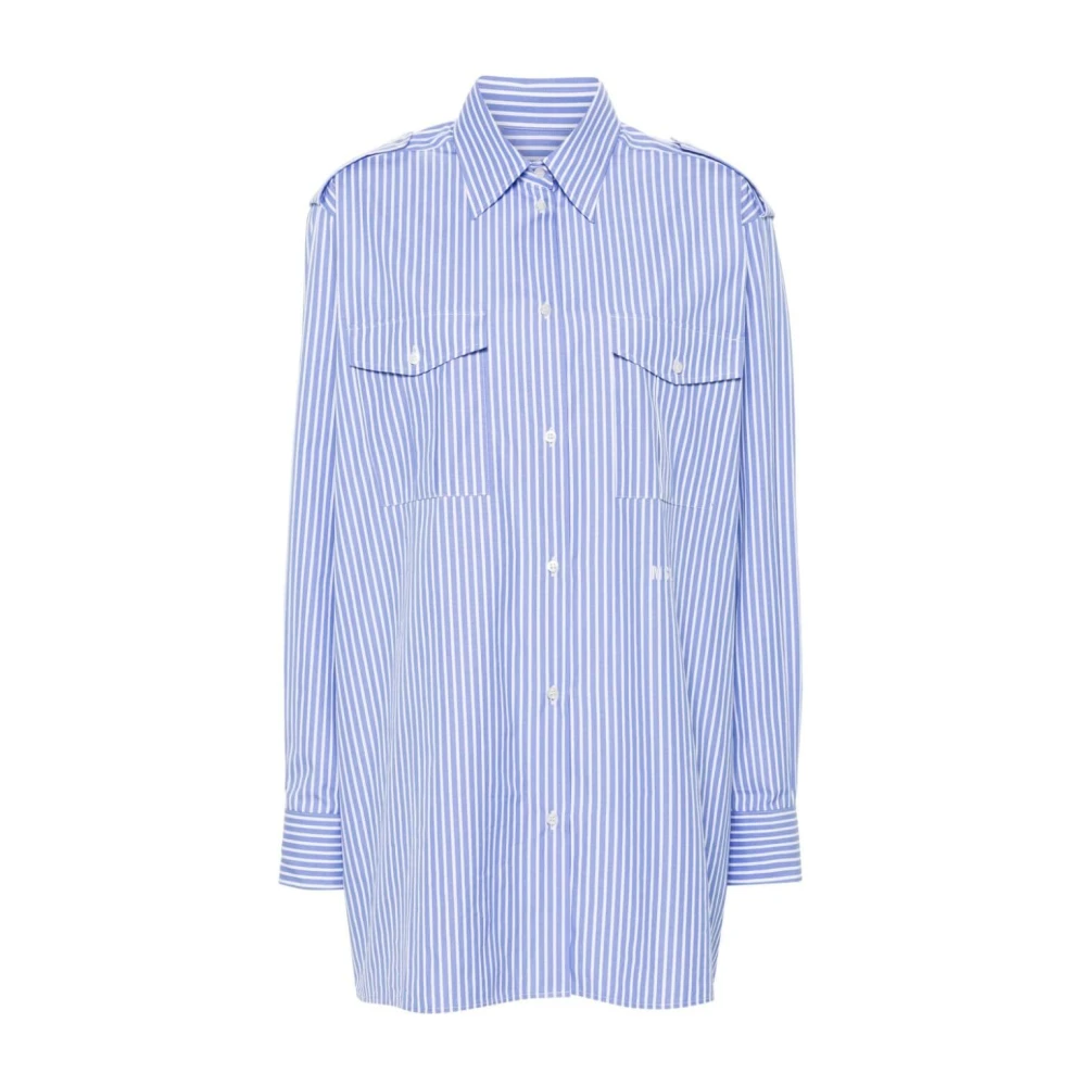 Msgm Blauw Casual Overhemd voor Mannen Blue Dames