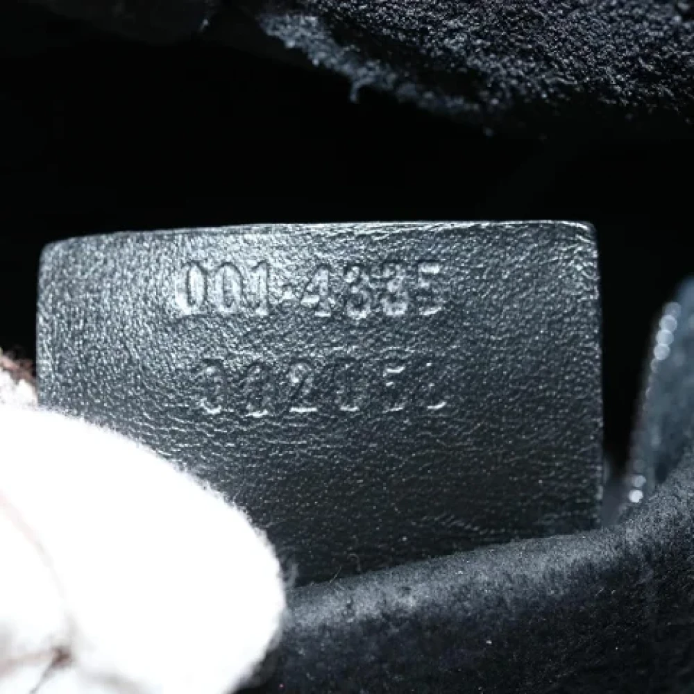 Gucci Vintage Pre-owned Suede handbags Black Dames