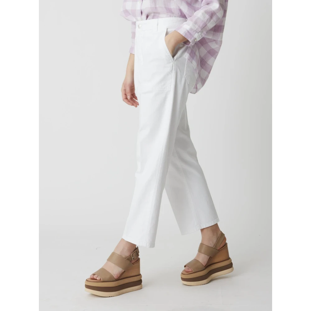 Nine In The Morning Cloe Broek White Dames