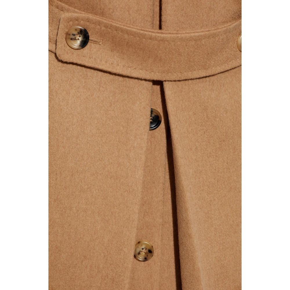 Max Mara Wollen jas Fungo Beige Dames