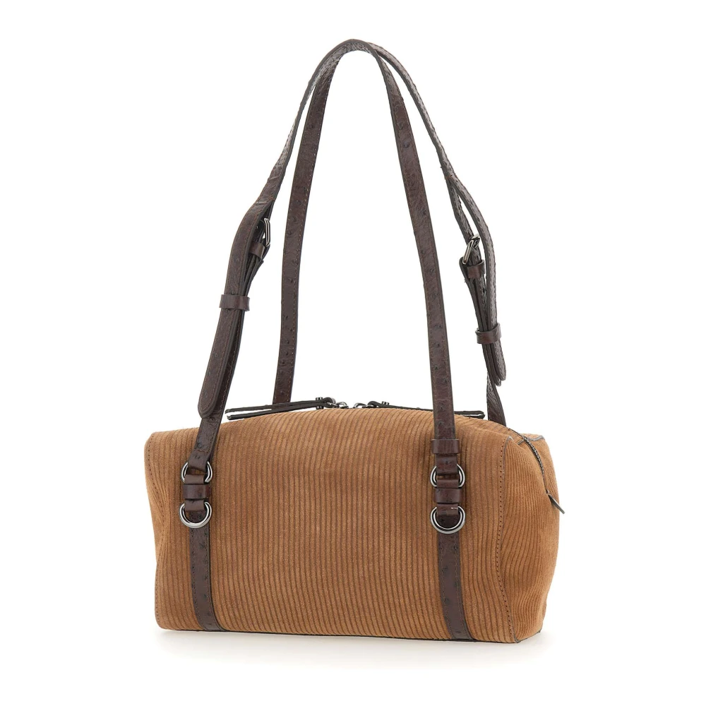 Gianni Chiarini Women's Brown Terry Shoulder Bag - Shoulder Bags - One Size - Bags