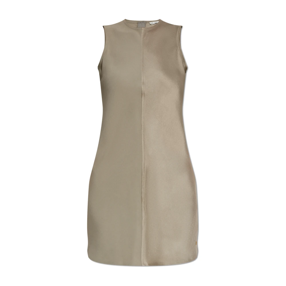 Ami Paris Grön Klänning Utan Ärmar