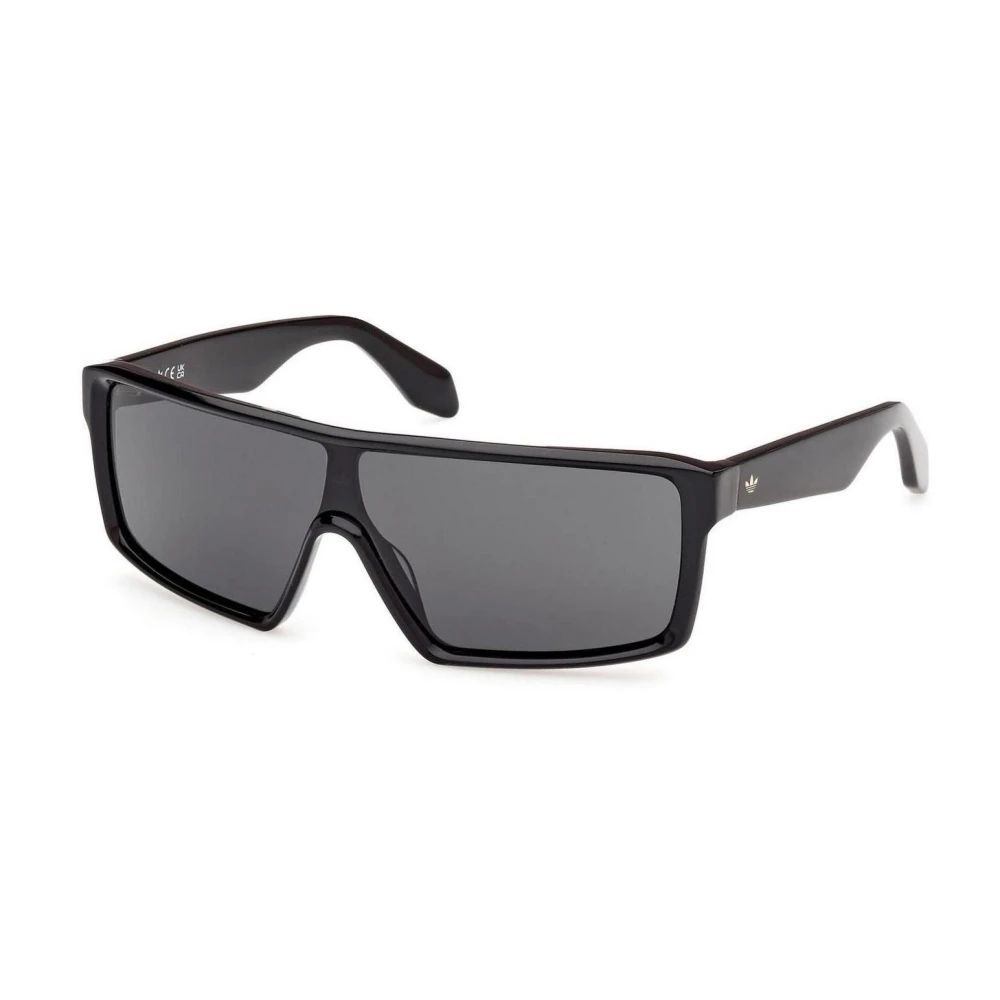 Adidas Originals Black Sunglasses, Male, One Size, Sporty Mask Sunglasses Or0114 01A