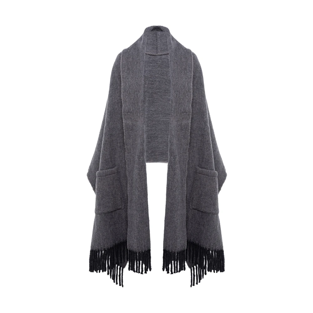 Blugirl Grijze Sjaal Elegant Accessoire Stijlvolle Touch Gray Dames