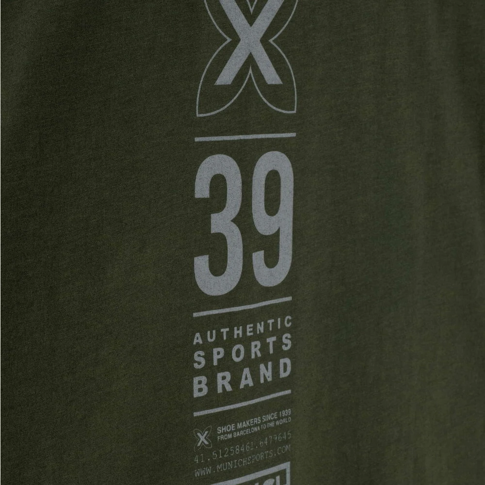 Munich Vintage Groen Bedrukt T-shirt Green Heren