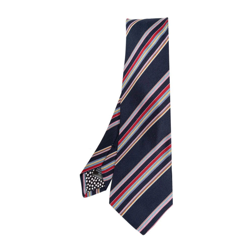 PS By Paul Smith Zijden stropdas met streepmotief Multicolor Heren