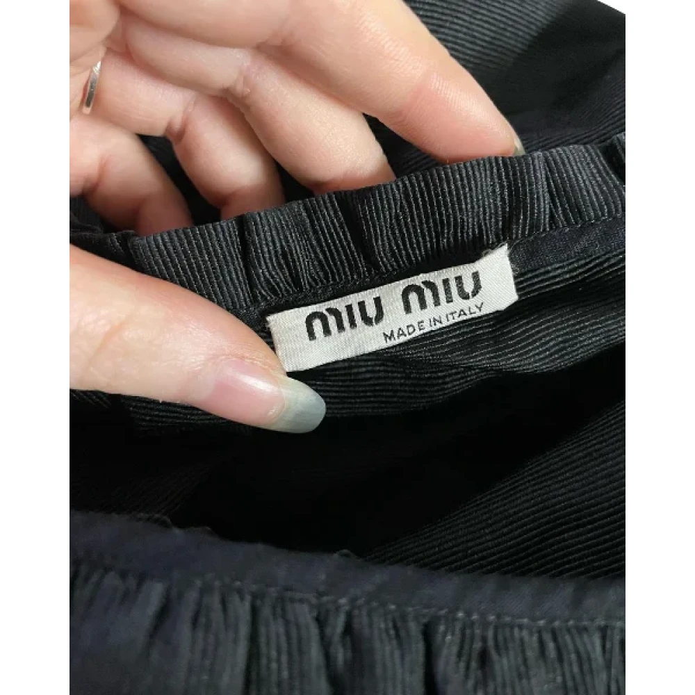 Miu Pre-owned Silk tops Black Dames