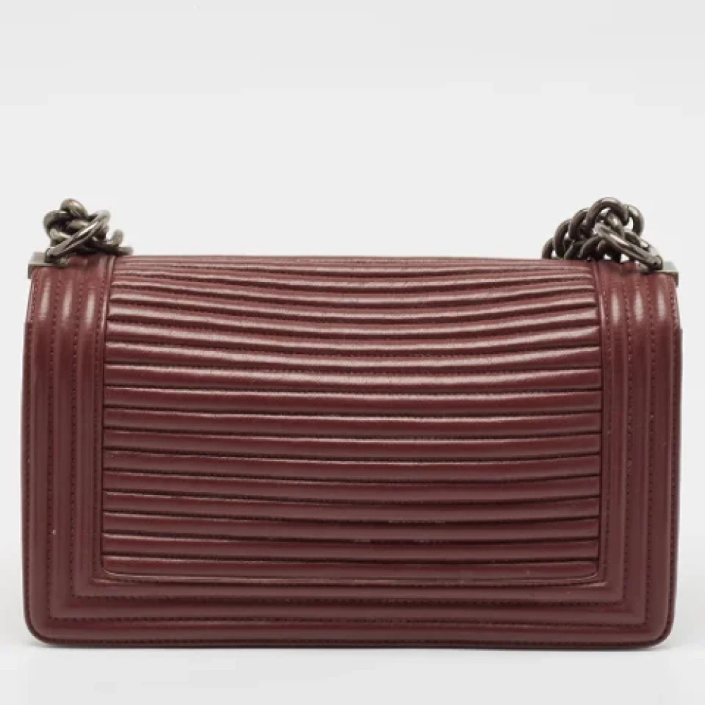 Chanel Vintage Pre-owned Leather chanel-bags Red Dames