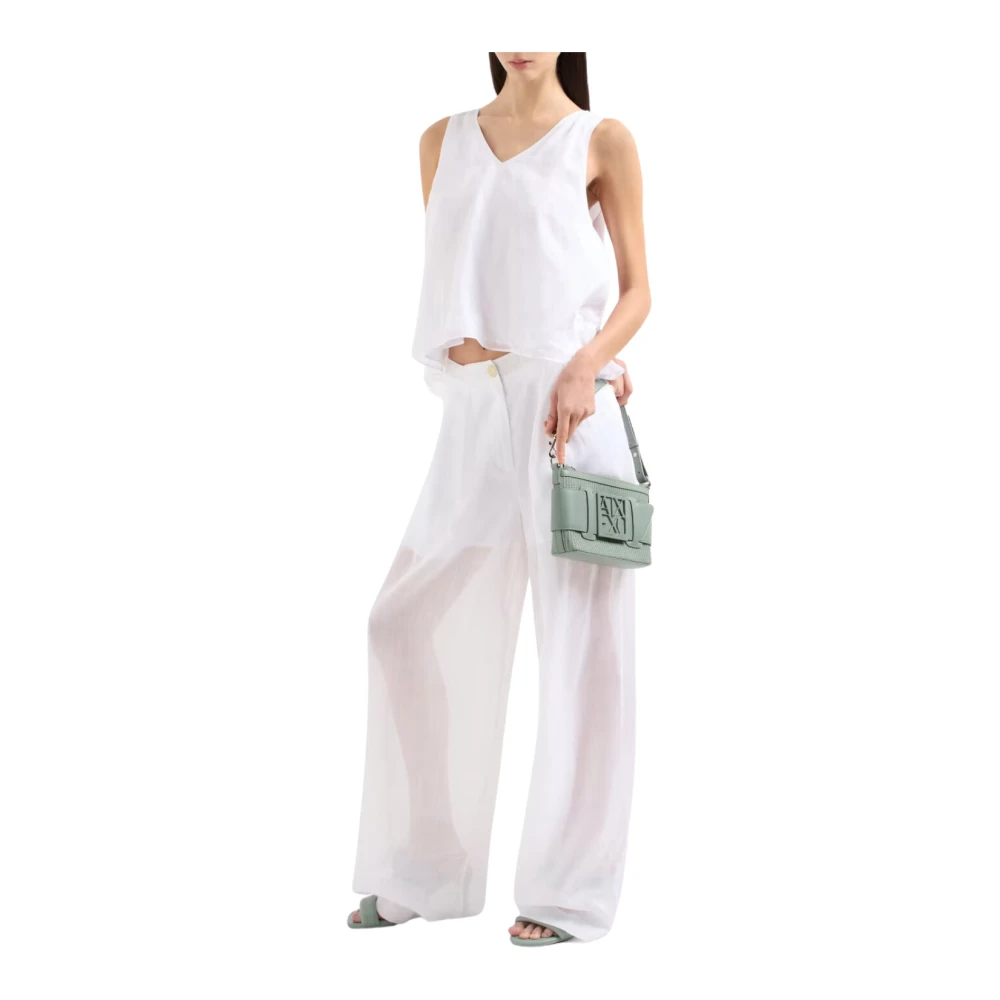 Armani Exchange Witte Optische Top Model Xw001177 Af12815 White Dames