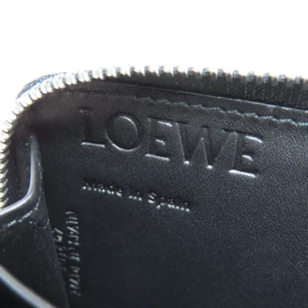 Loewe Pre-owned Leather wallets Black Dames