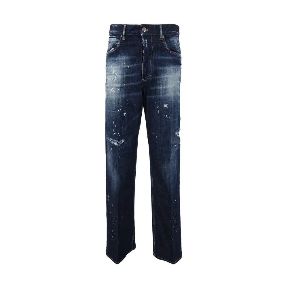 Dsquared2 Blauwe Navy San Diego Jeans Blue Dames