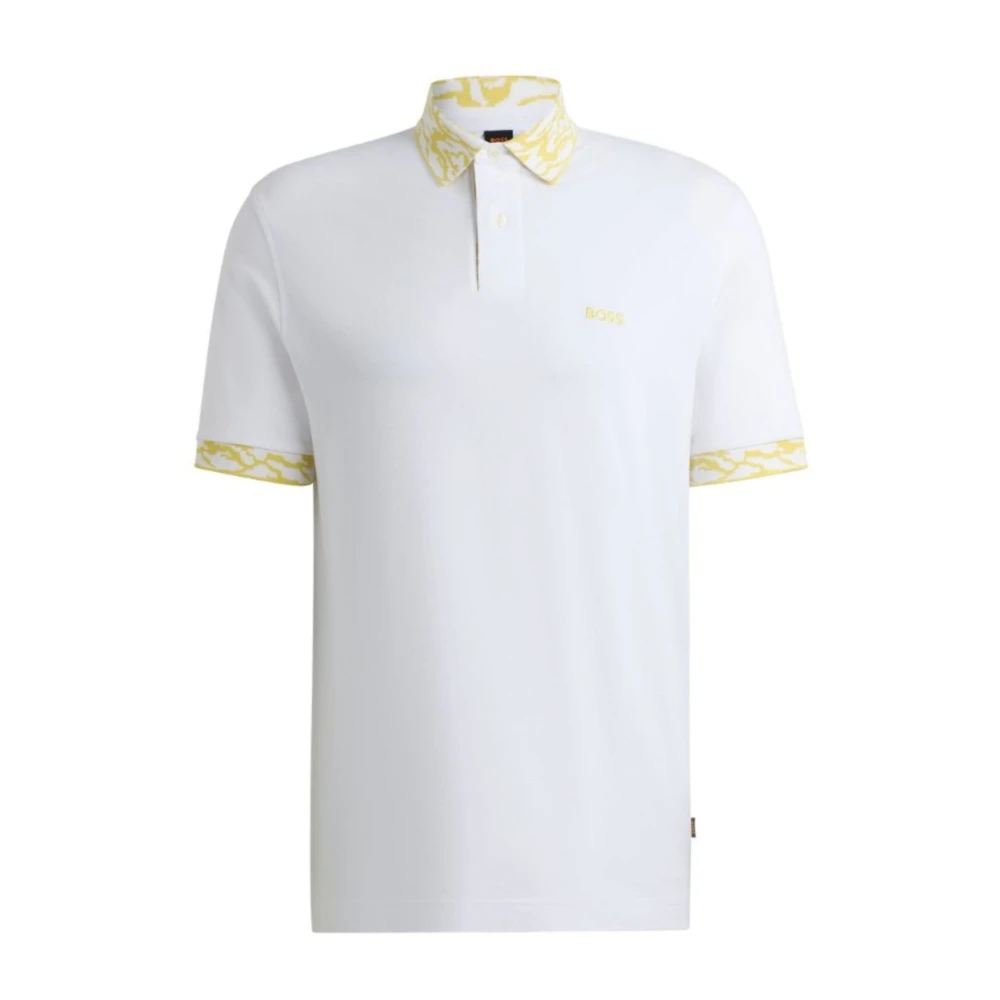 Hugo Boss Ocean Detaljerad Polo White, Herr